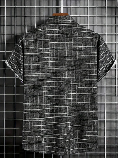 Lenoir™ | Elegant gestreept en geruit overhemd